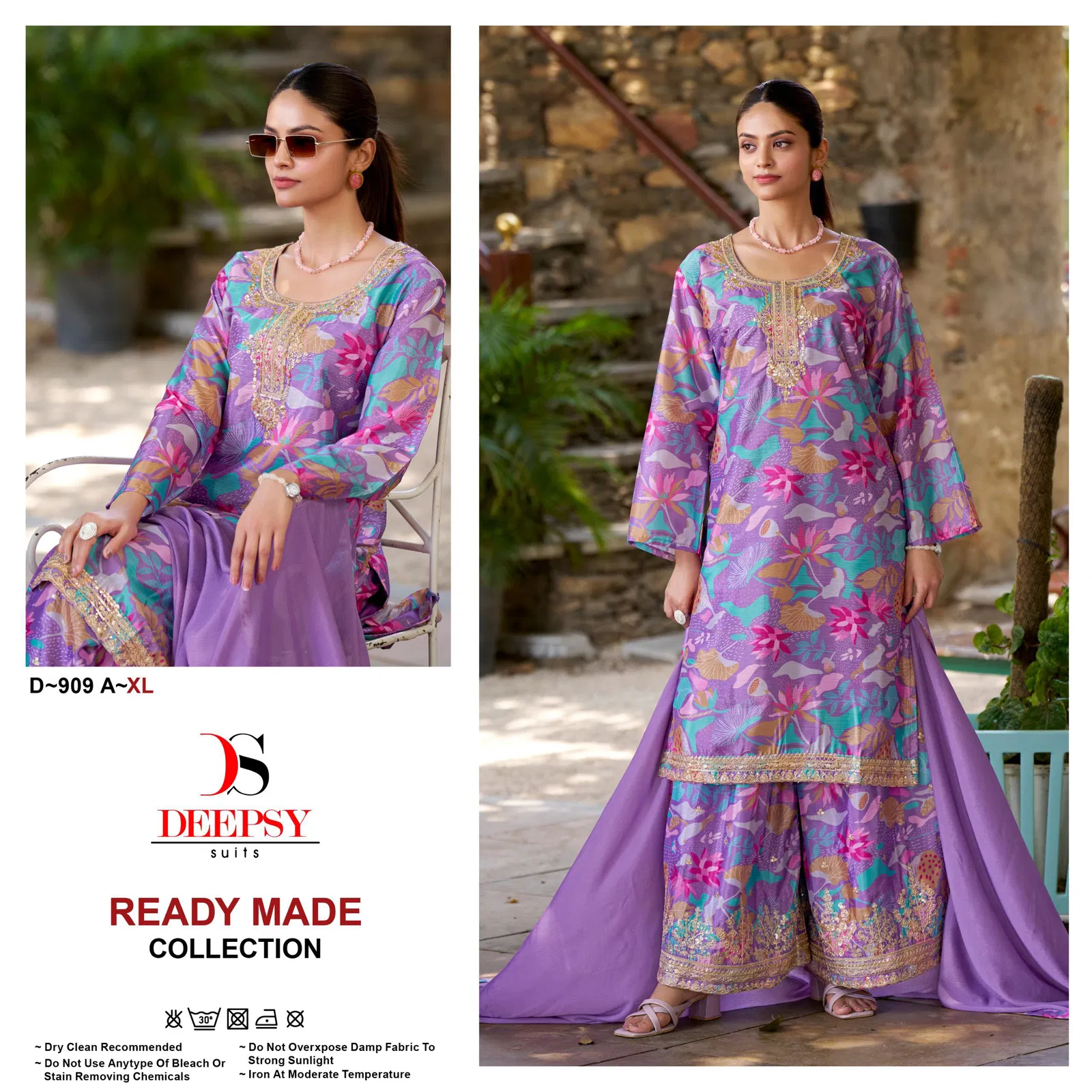 Deepsy 909 A To D Chinon Digital Print Pakistani Readymade Suits Wholesale Online